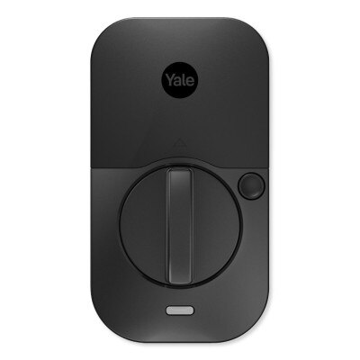 Yale Pro 2 Keyed Pushbutton Keypad Lock with Wi-Fi, Black Suede